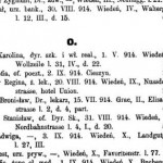 Karolina Oberhard lista uchodzcow ze Lwowa 1914 - adres rodzinnego domu w Wiedniu.