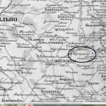Żuprany - mapa XIX wiek