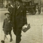 Izydor z synem Aleksandrem. Leningrad 1925r.