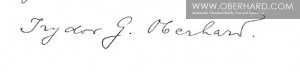 Podpis Izydor Oberhard 1912